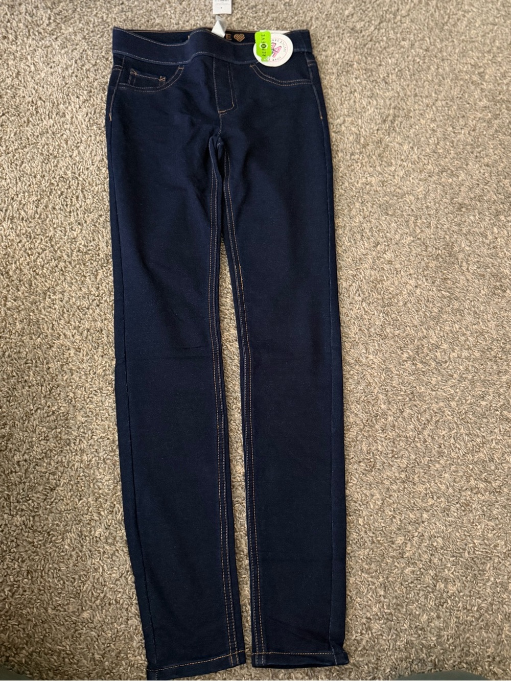 Justice Navy 14 Slim Stretch legging for Girls